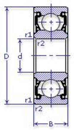 AUTOSHTAMP 6008-2RS/C3 P6Q ГОСТ 520-2011