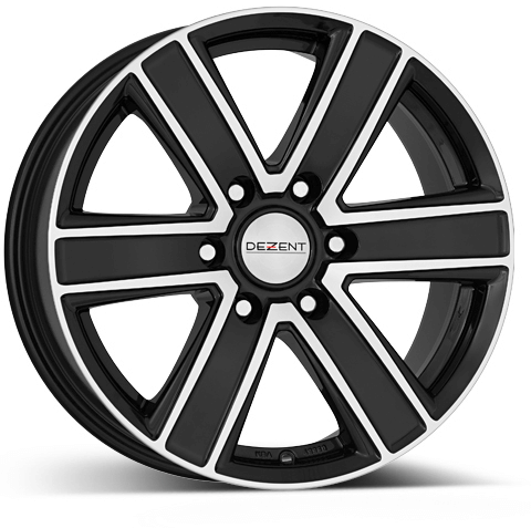 DEZENT TJ 8x17 6x139.0 ET20 DIA106.1 Black front polished